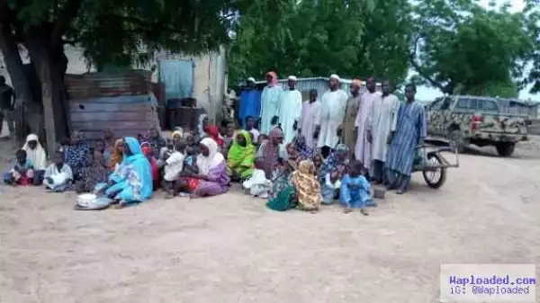 Army Troops Intercept Escaping Families Of Boko Haram Terrorists In Borno State (Photos)